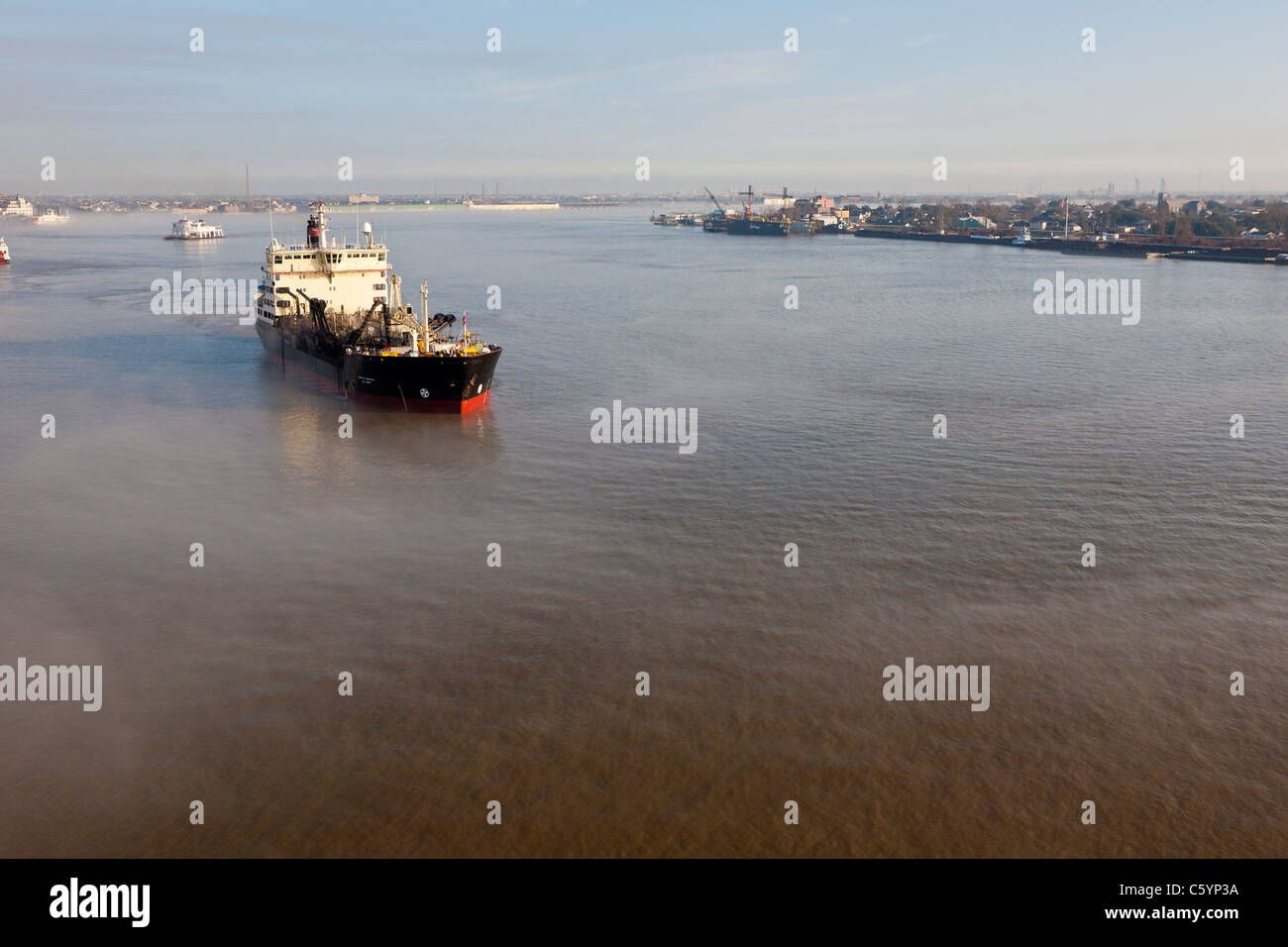 US Army Corps of Engineers navire sur le fleuve Mississippi à la Nouvelle Orléans Banque D'Images