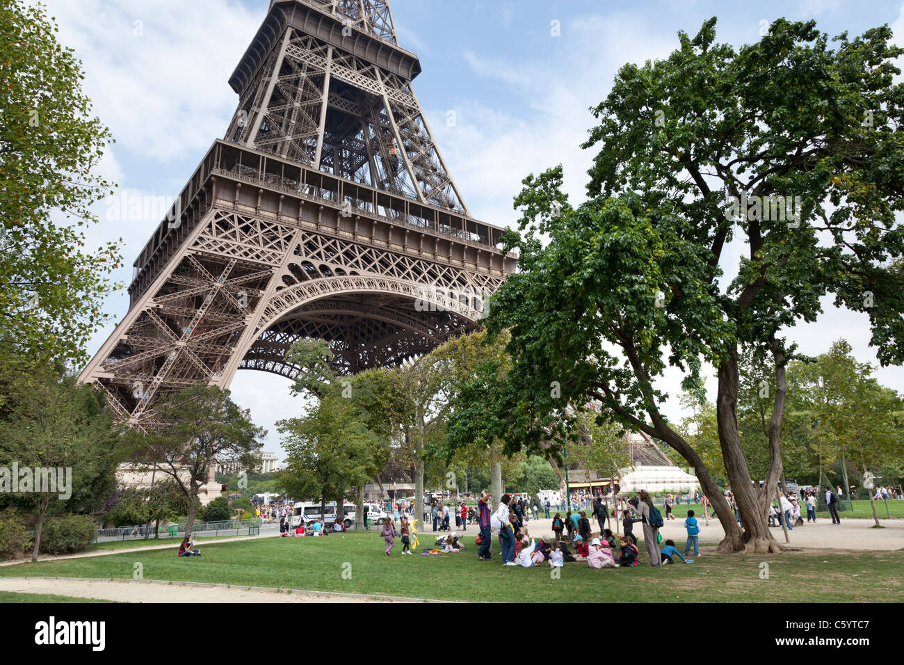 Tour Eiffel tower Paris France Banque D'Images