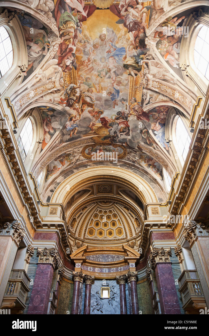 Italie, Rome, de l'intérieur de l'église de S.Pantaleo Giuseppe Calasanzio E S Church Banque D'Images