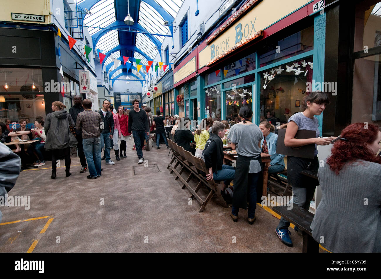 Brixton 'Village' dans la rue Granville Arcade récemment rénové dans le sud de Londres sur le marché de Brixton Banque D'Images
