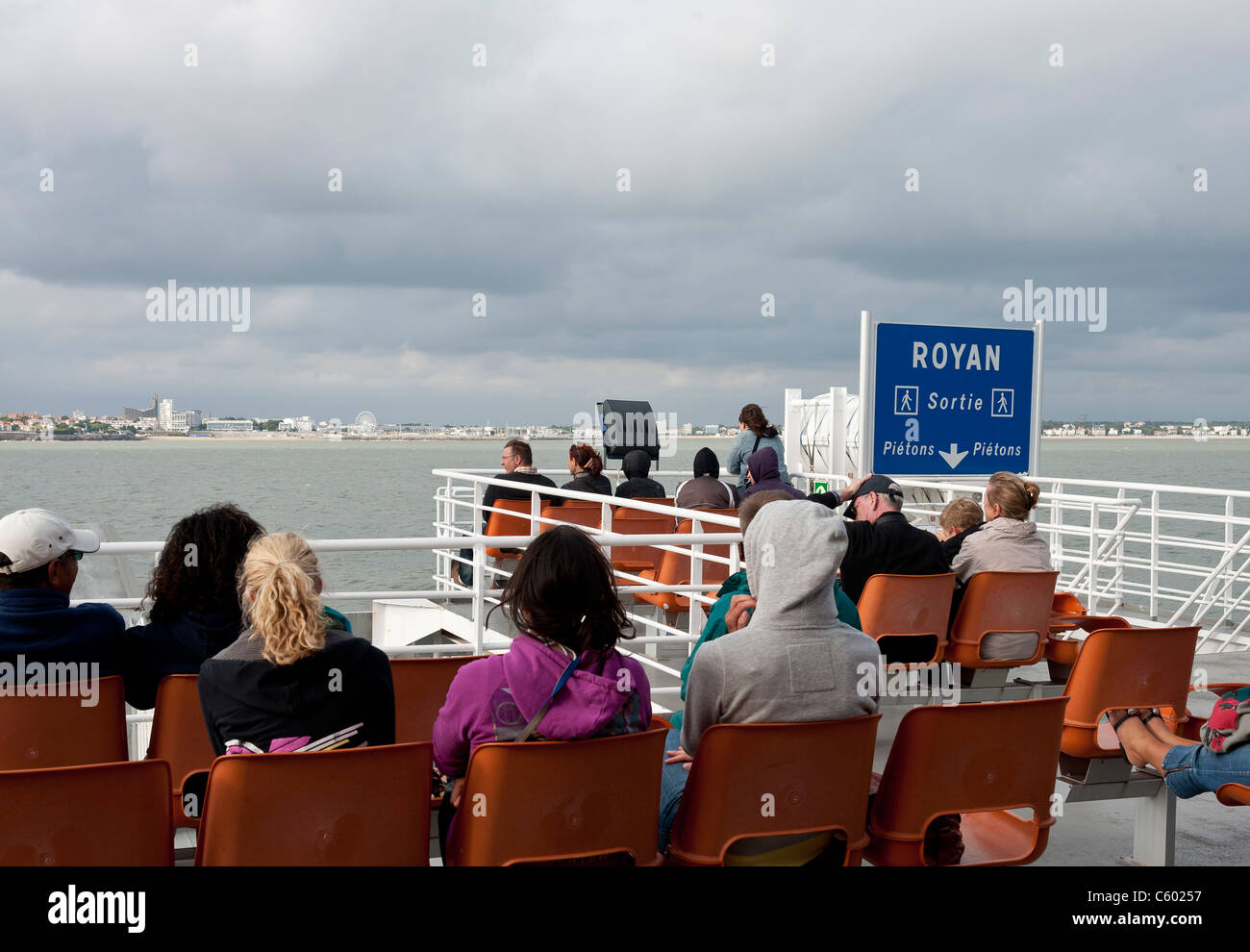 Le ferry pour Royan (17200) , (entre la Pointe de Grave et Royan), France, Europe Banque D'Images