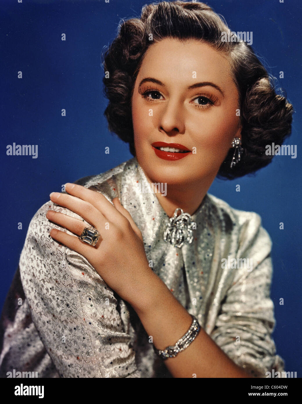 BARBARA STANWYCK (1907-1990) actrice de cinéma et de télévision américains sur 1958 Banque D'Images