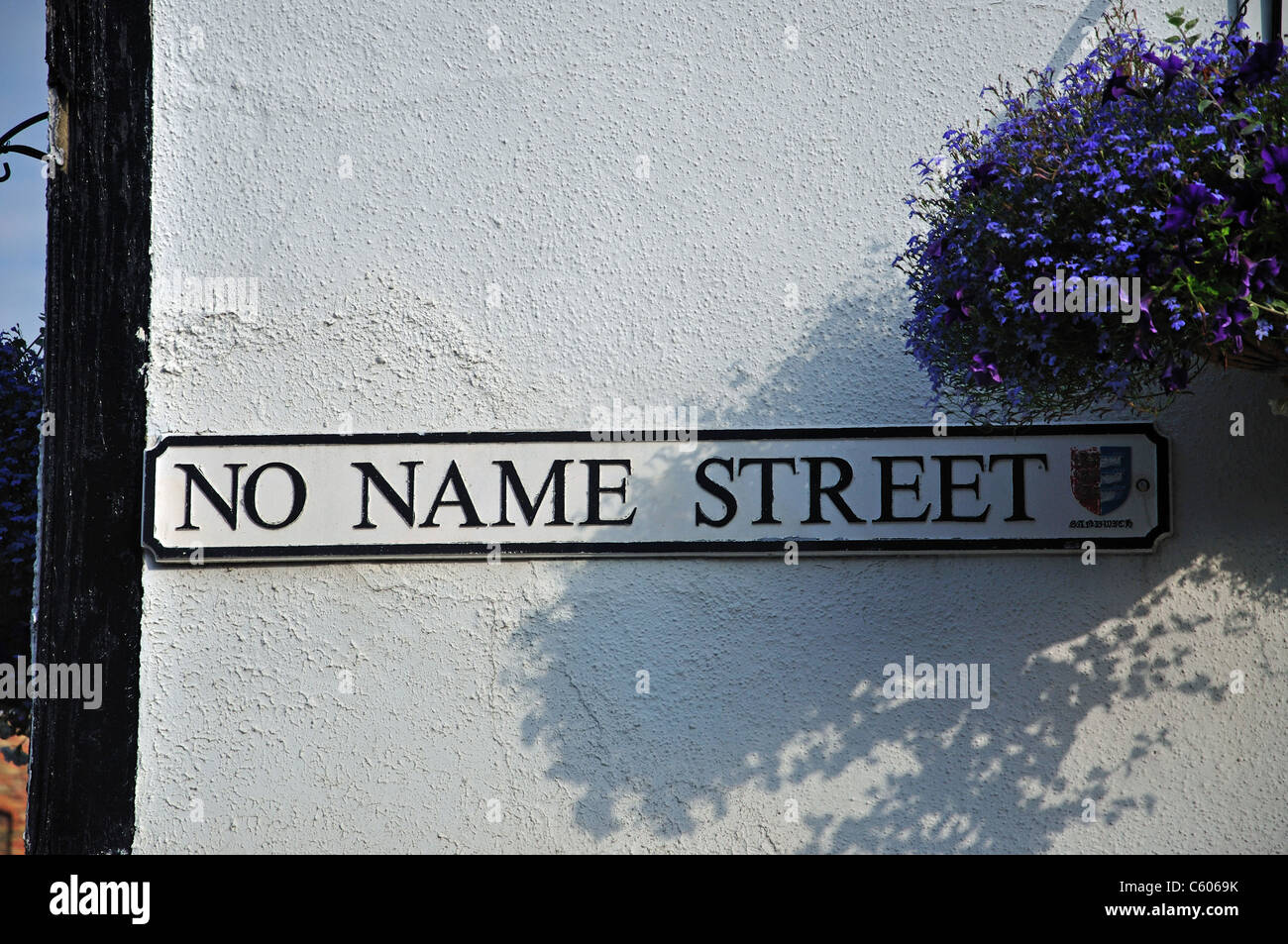 Pas de nom de rue, Sandwich, Kent, Angleterre, Royaume-Uni Banque D'Images