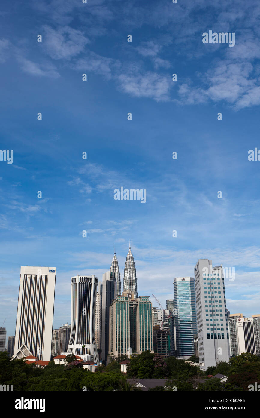 Les Tours Petronas à Kuala Lumpur, Malaisie Banque D'Images