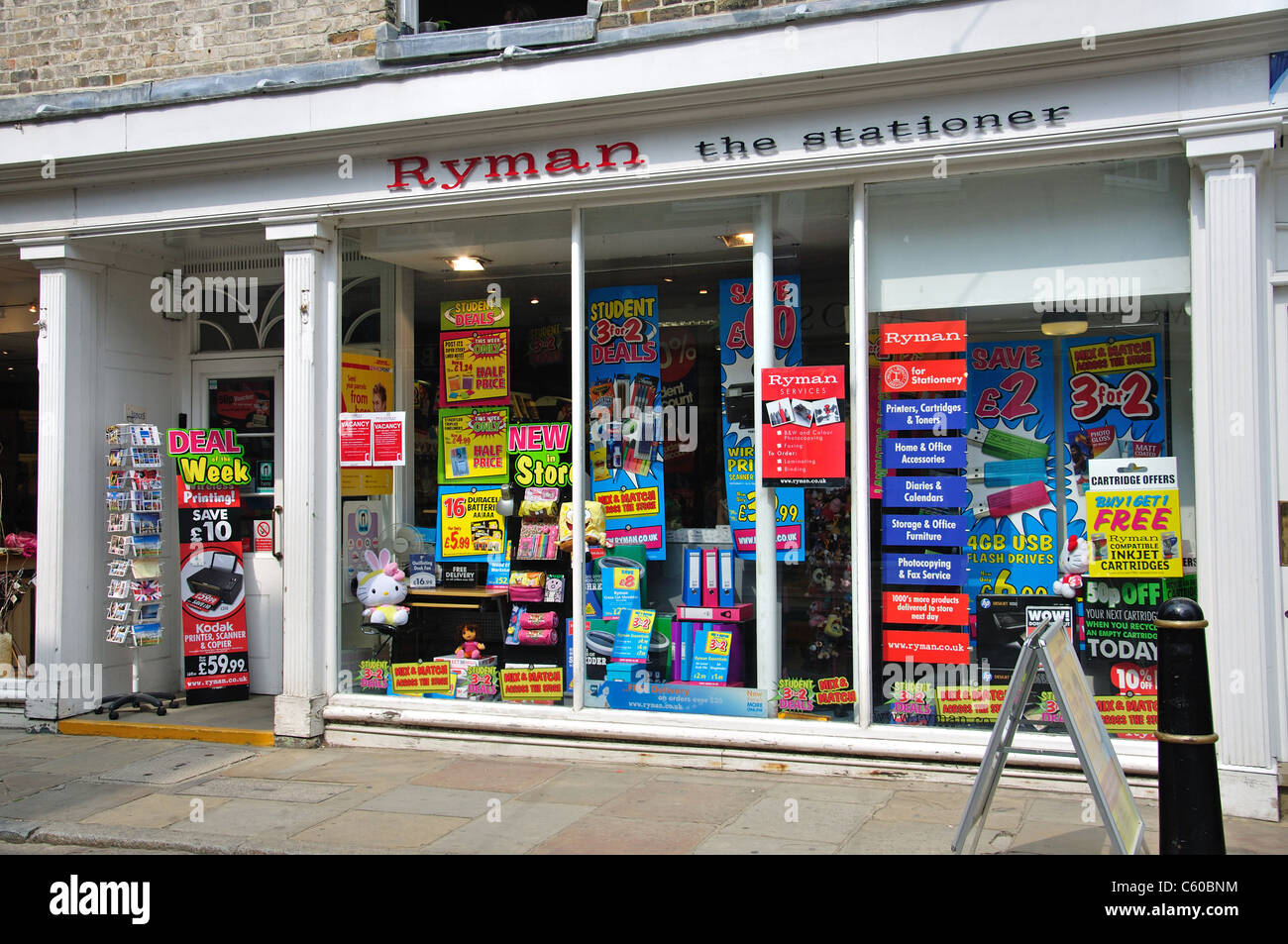 Boutique stationnaire Ryman, Banbury, Canterbury, ville de Canterbury, Kent, England, United Kingdom Banque D'Images