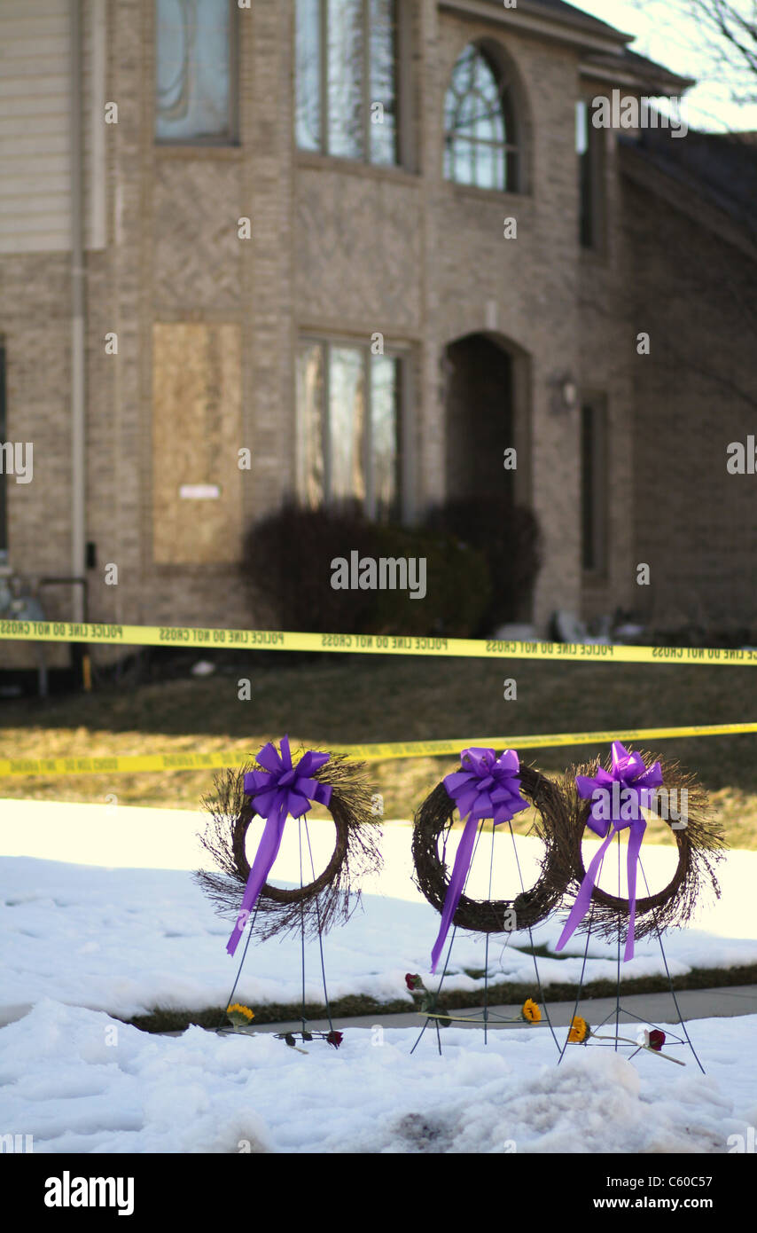 Scène de crime Banque D'Images