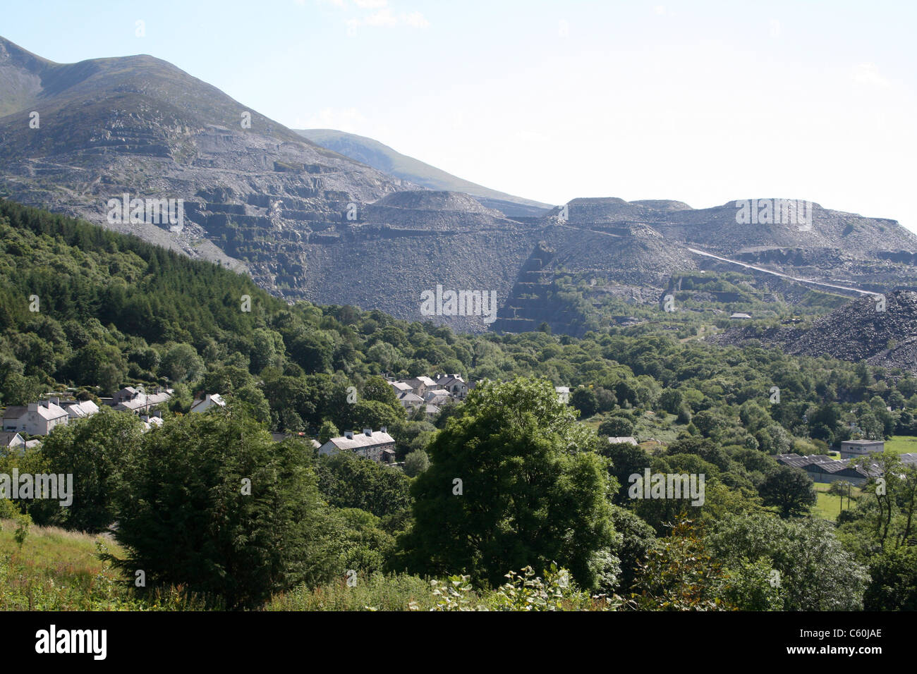 Ardoise Penrhyn à Bethesda, au Pays de Galles Banque D'Images