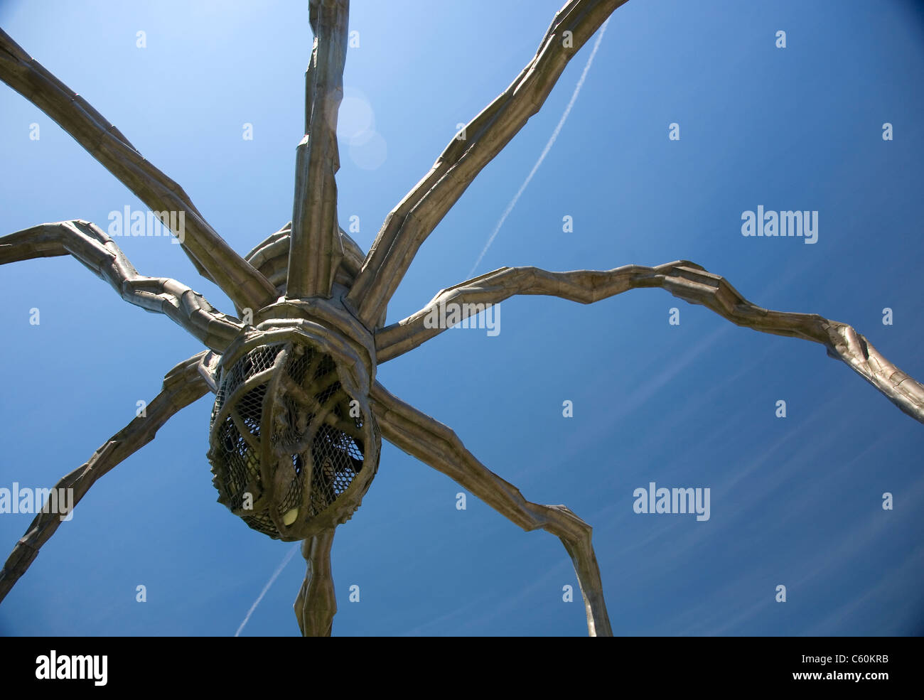 'Maman' sculpture araignée sur l'affichage à la place de Neuve à Genève Banque D'Images
