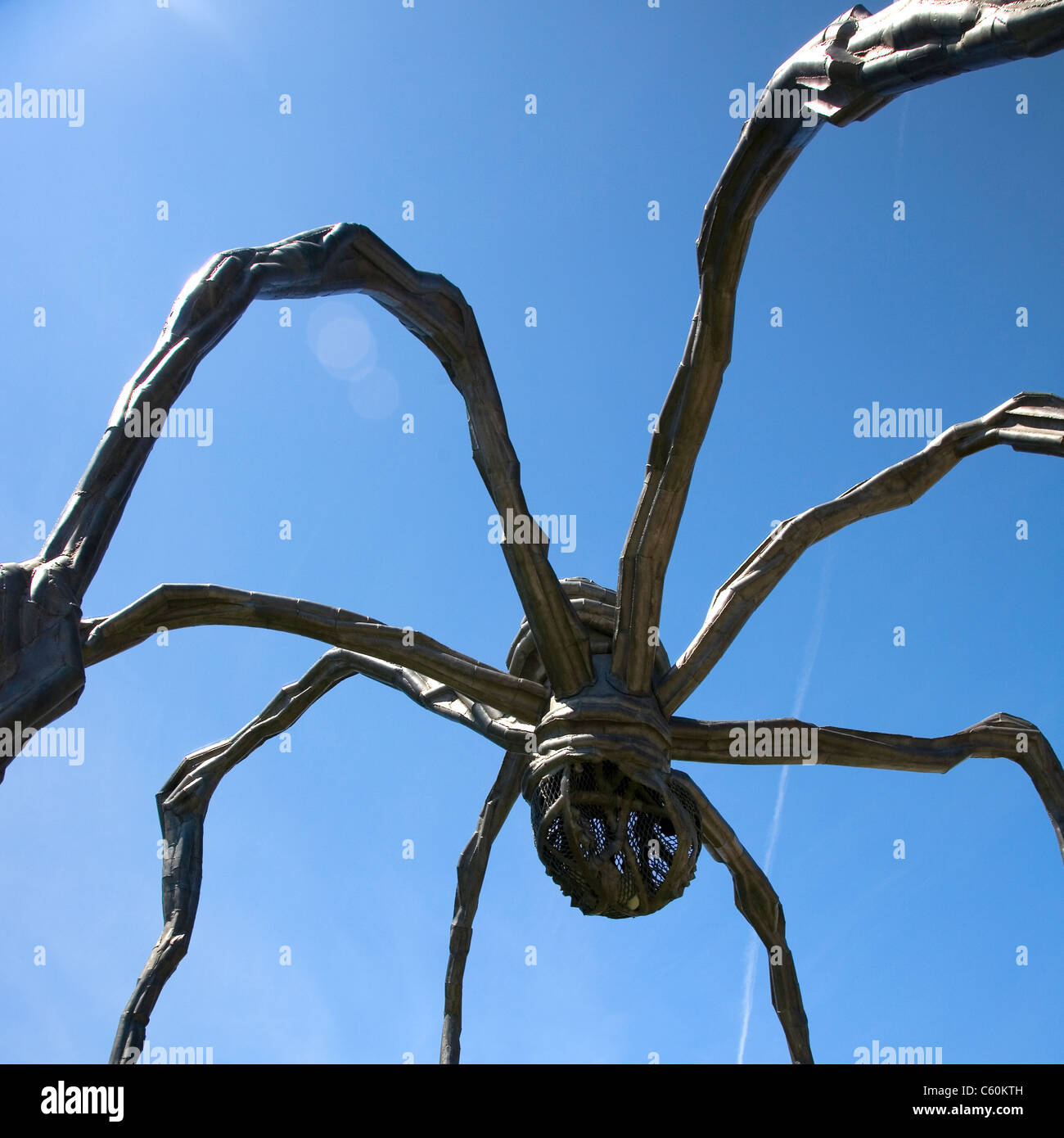 'Maman' sculpture araignée sur l'affichage à la place de Neuve à Genève Banque D'Images