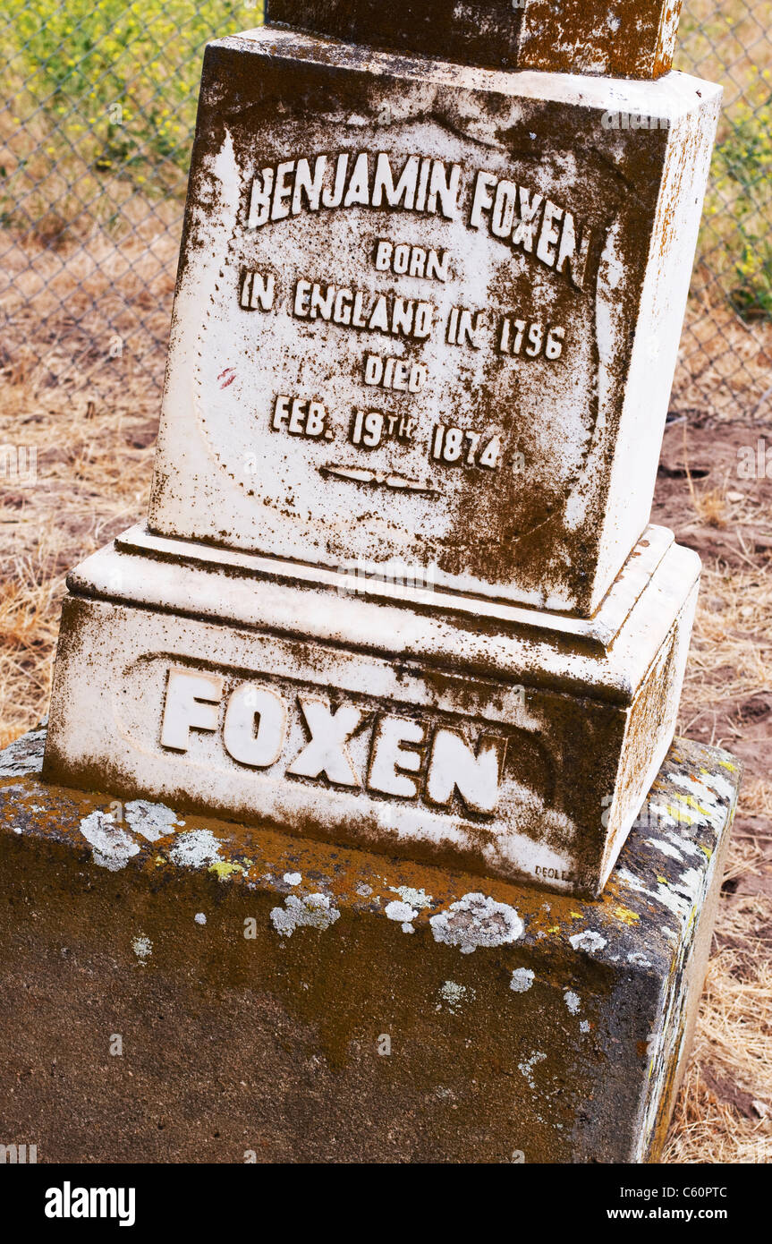 Pierre tombale du cimetière Banque D'Images