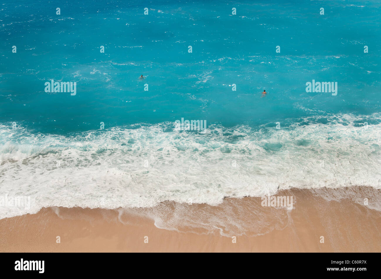 Turc Kaputas Beach Blue Sea Water Turquie près de Kas Banque D'Images