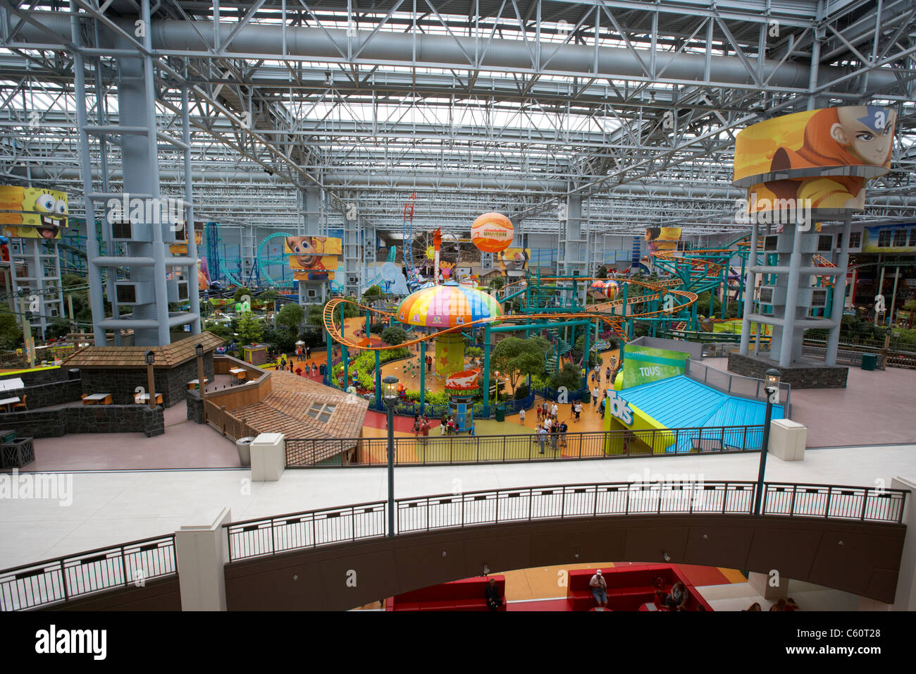 Nickelodeon universe theme park dans le centre commercial Mall of America à bloomington au Minnesota, États-Unis d'Amérique Banque D'Images