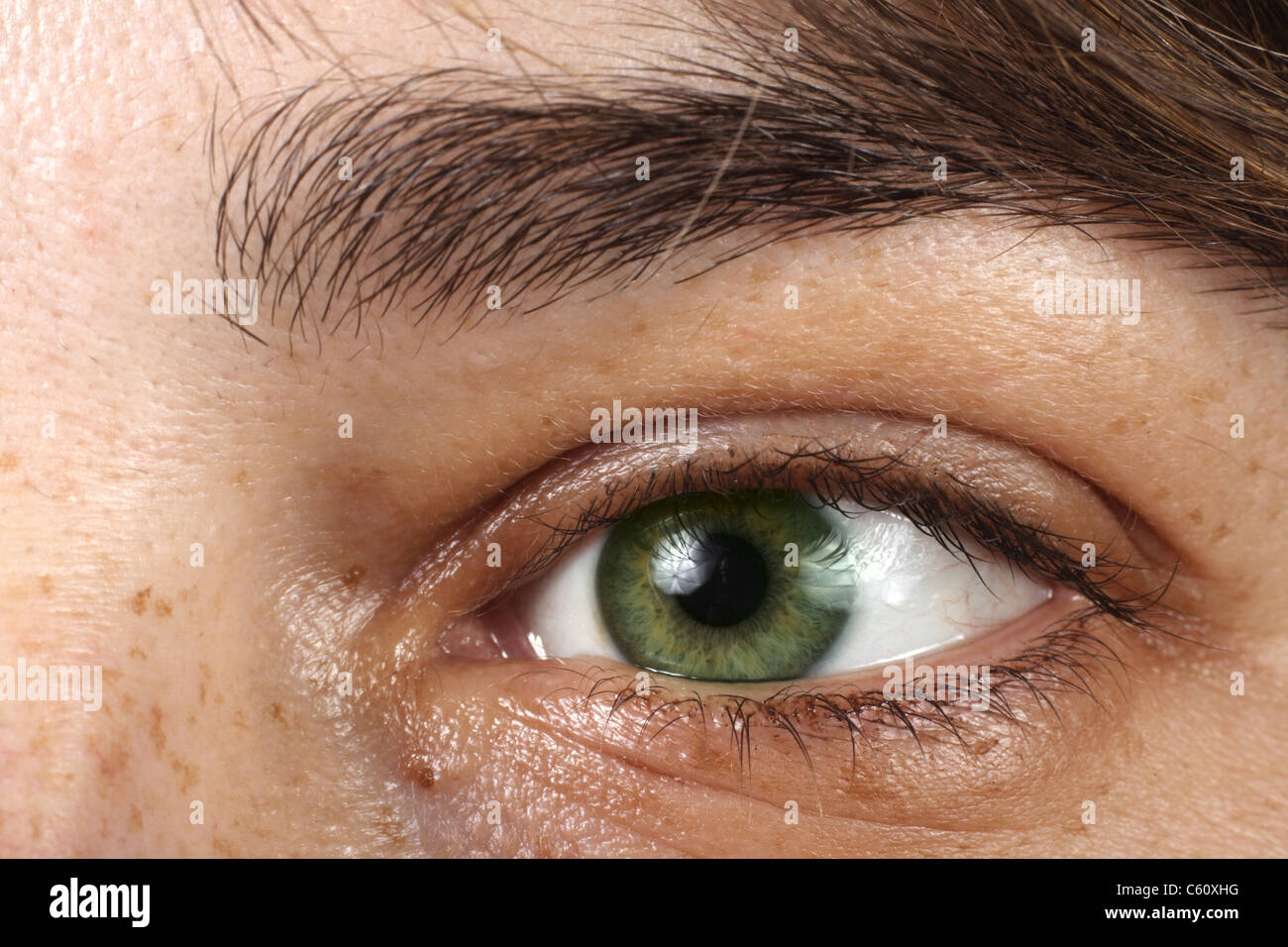 Oeil vert Banque D'Images