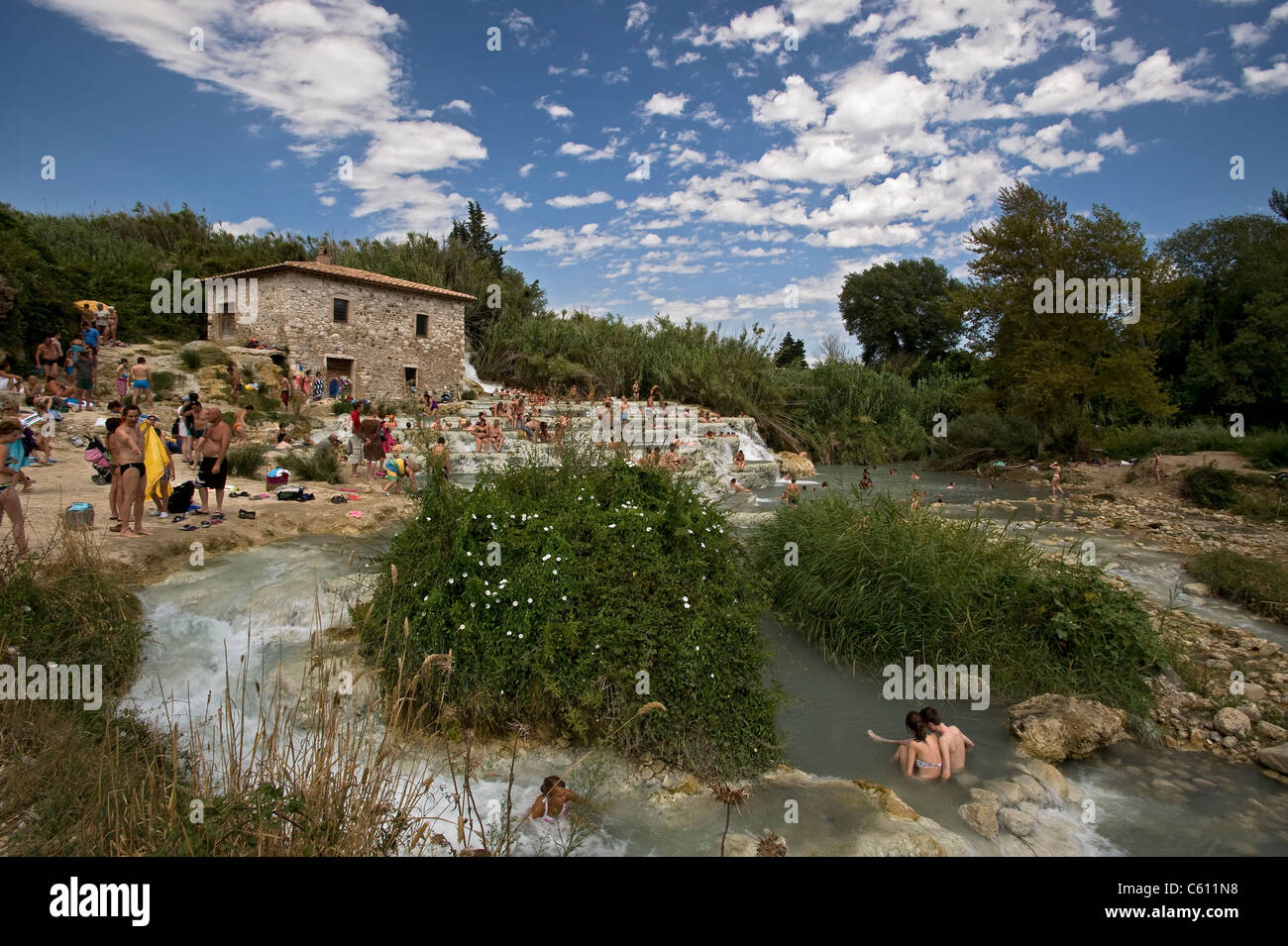 Saturnia spa Banque D'Images