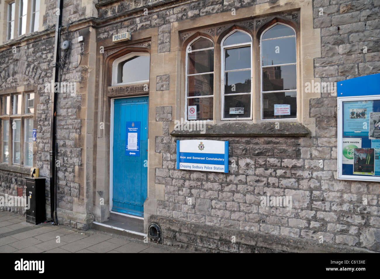 Le Chipping Sodbury Police Station (Avon et Somerset Constabulary), rue Large, Chipping Sodbury, South Gloucestershire, Royaume-Uni Banque D'Images