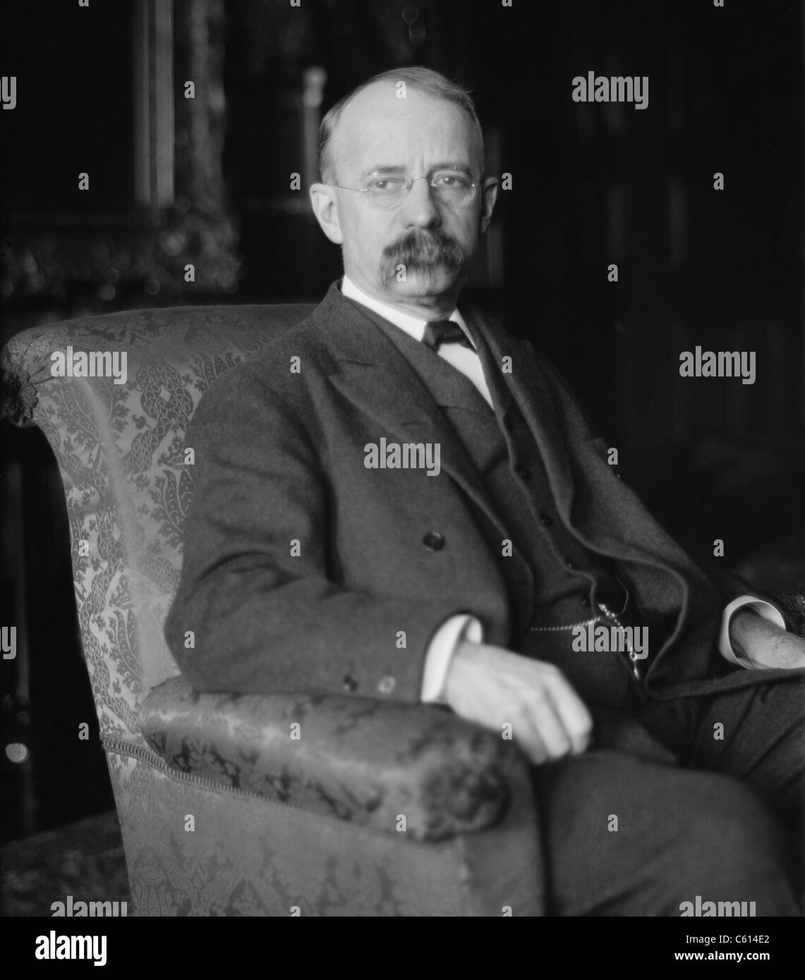 Edward Harriman 1848-1909 a été la directrice de l'Union Pacific Railroad de 1897 jusqu'à sa mort. Il est mentionné dans Butch Cassidy et le Sundance Kid comme l'homme qui employait le posse le suivi de l'outlaw film héros. (BSLOC   2010 18 136) Banque D'Images