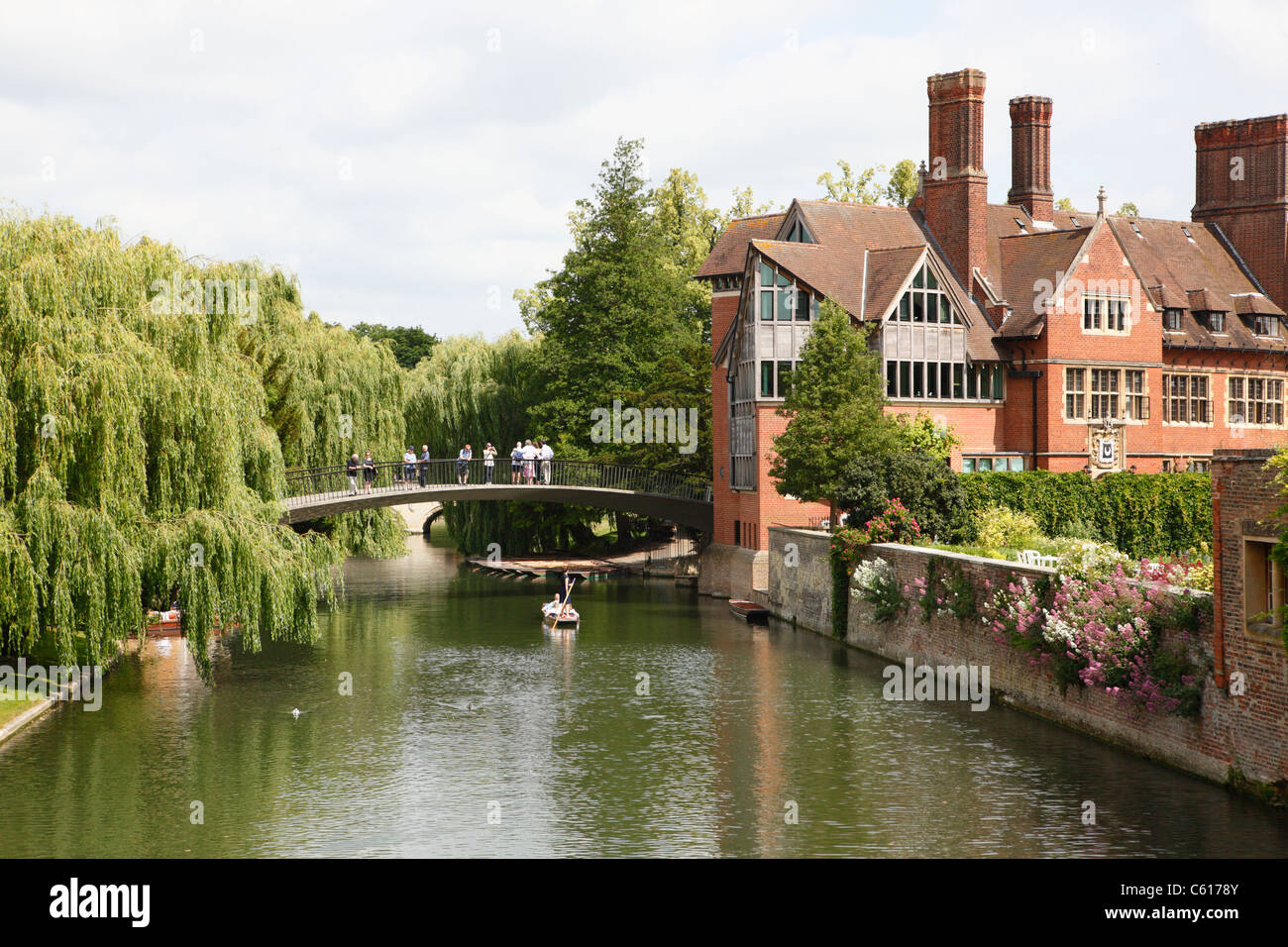 Rivière Cam dos College Cambridge Banque D'Images