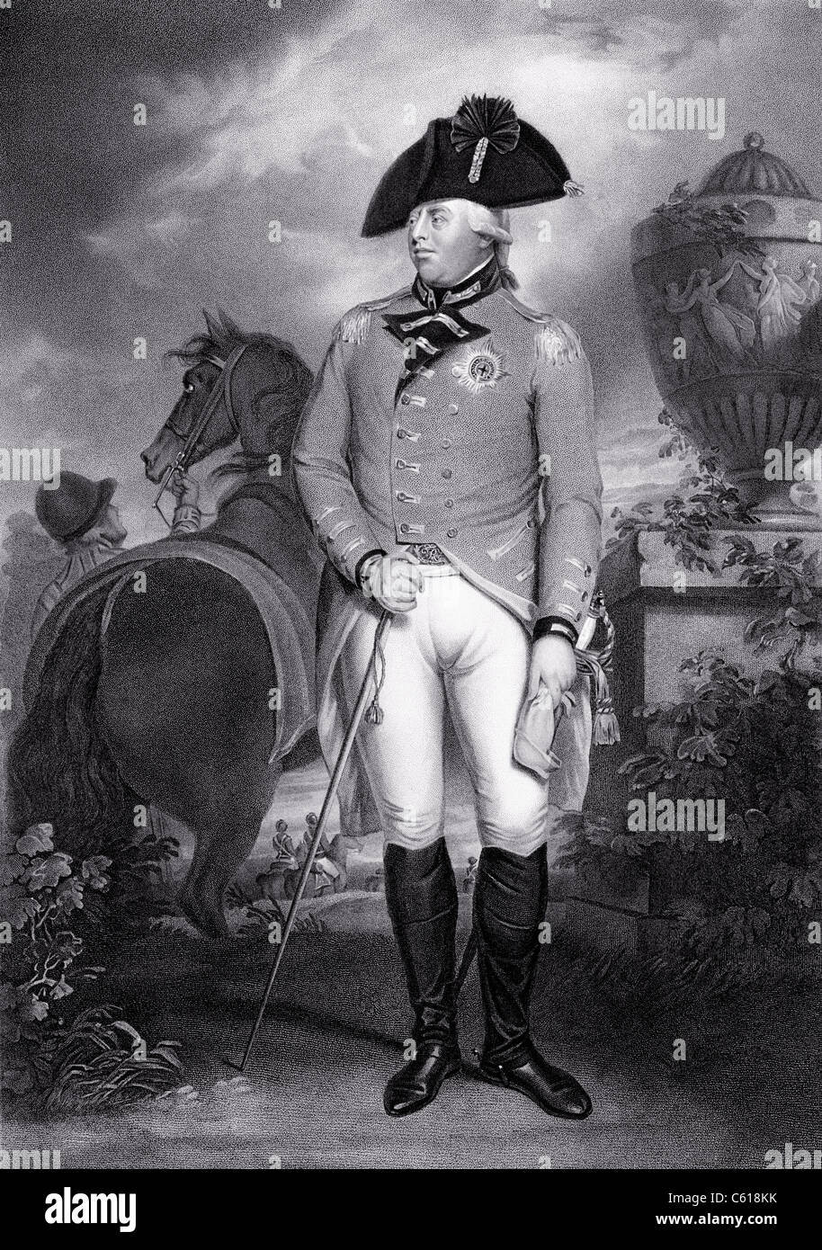 George III, 1738 - 1820. George William Frederick, Roi de Grande-Bretagne et d'Irlande et Roi de Hanovre de 1815 à 1820. Banque D'Images