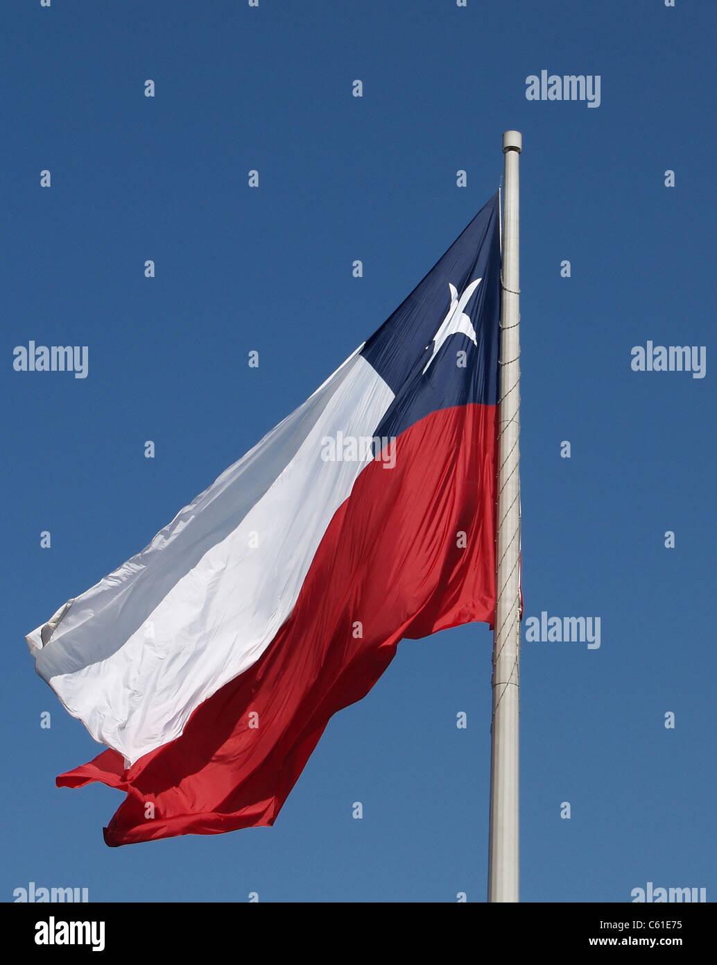 Drapeau national du Chili, Chili Banque D'Images