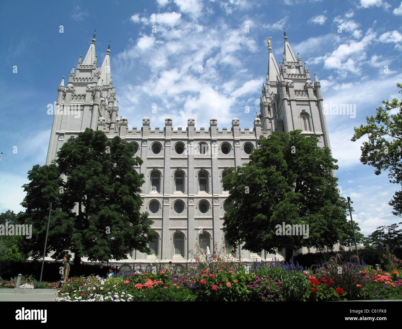 Temple de Salt Lake City de Salt Lake City, Utah, United States Banque D'Images