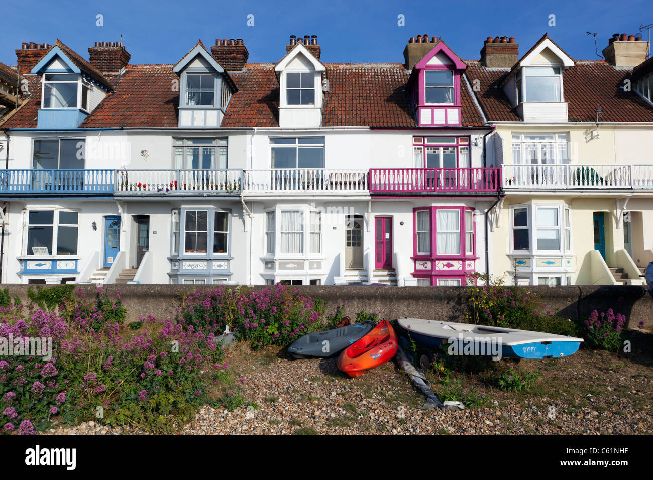 Maisons de bord de mer Banque D'Images