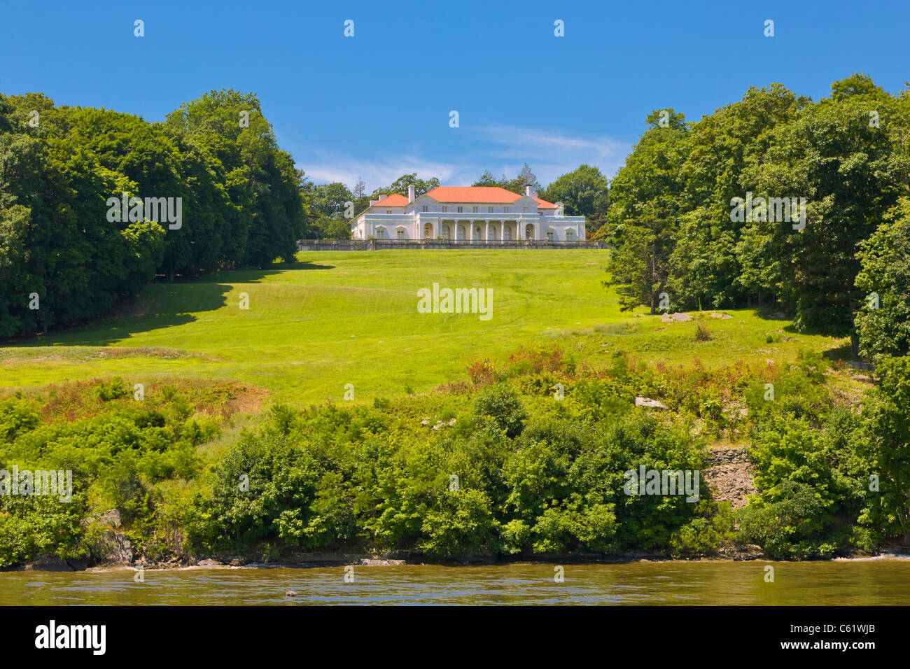 Le Colonel Payne ou Frères Maristes Retreat House sur la rivière Hudson à New York Esopus Banque D'Images Le Colonel Payne ou Frères Maristes Retreat House sur la rivière Hudson à New York Esopus Banque D'Images