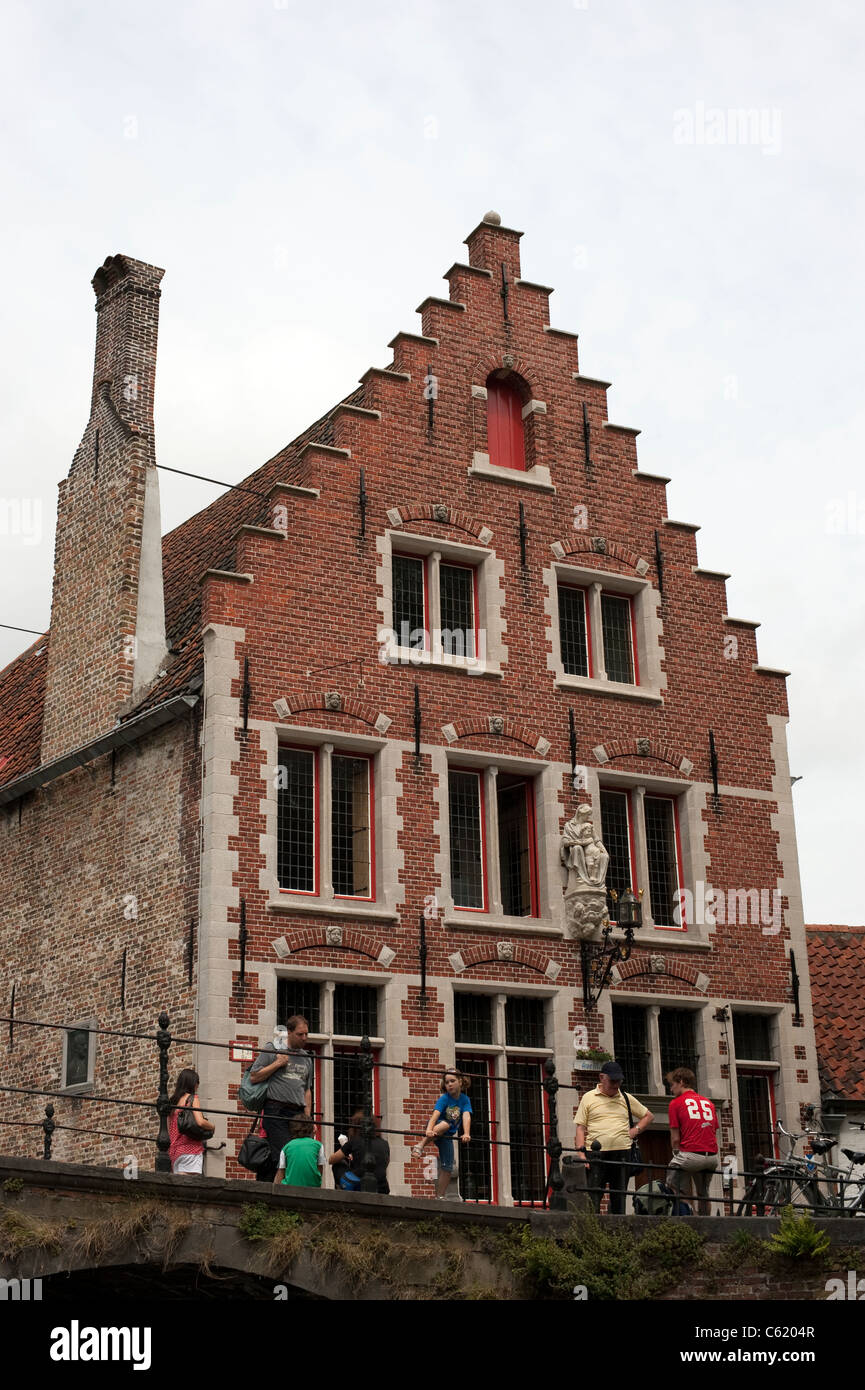 Architecture traditionnelle Brugge Bruges Belgie Belgique Banque D'Images