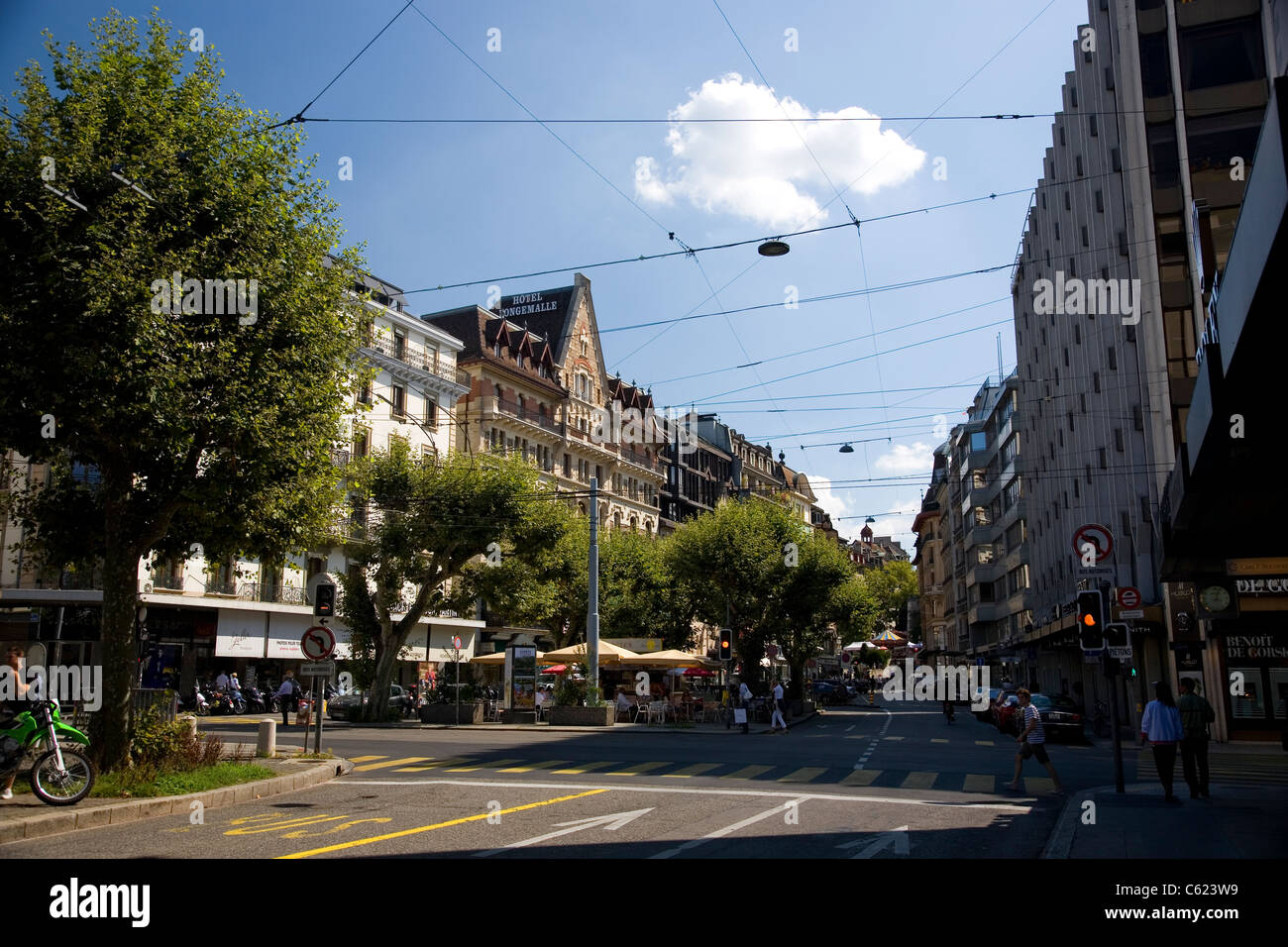 Place Longemalle à Genève Banque D'Images