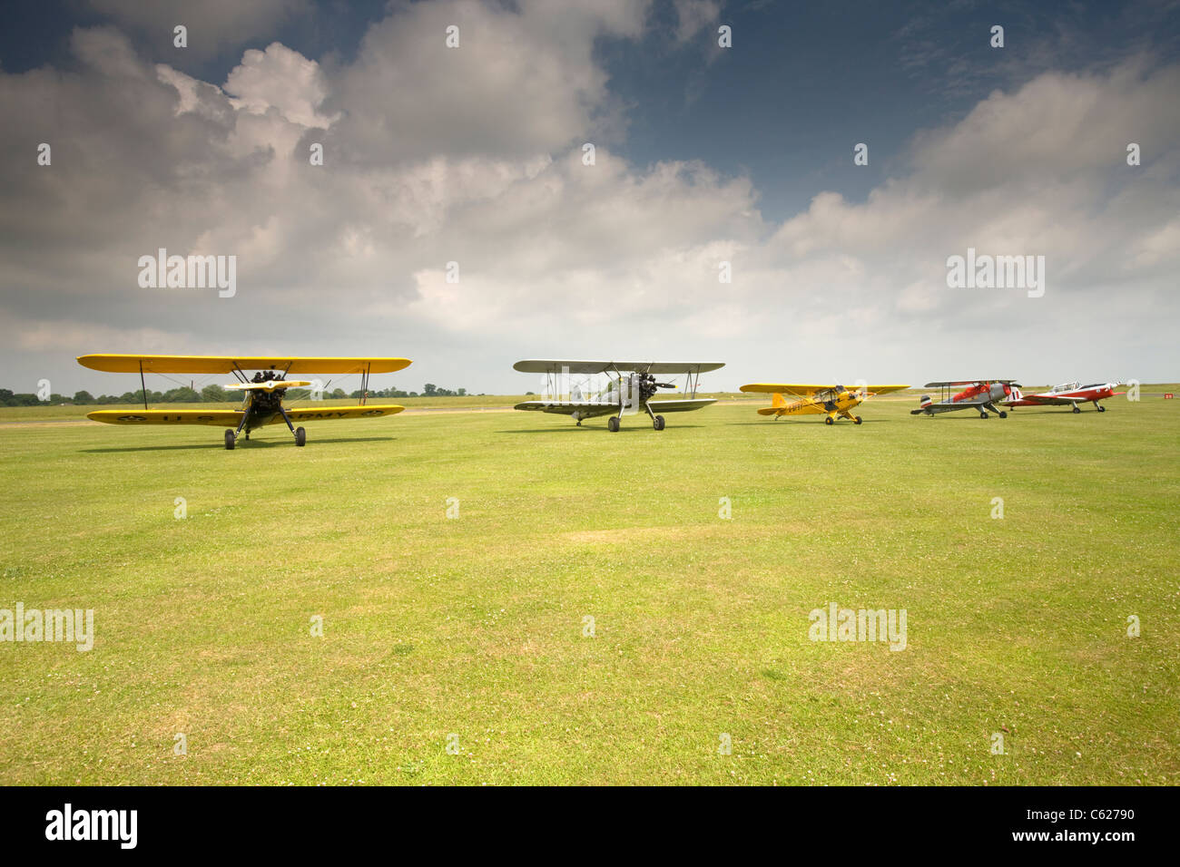 Avion historique Old Buckenham ainsi que à Air Show, Norfolk, UK Banque D'Images