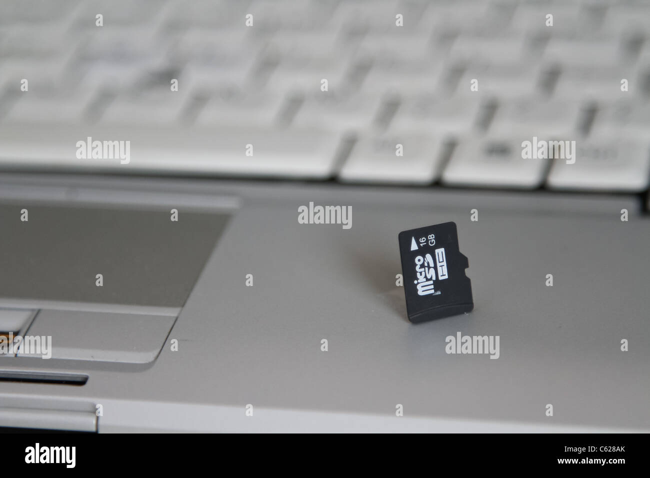 Petite petite carte à puce "micro sd' coffre Banque D'Images