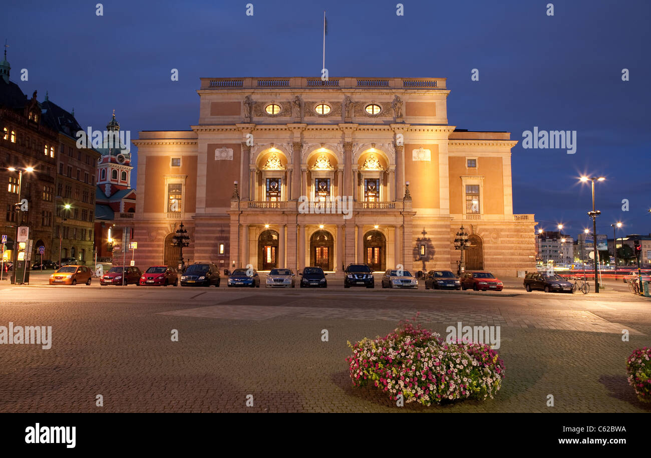 L'Opéra royal de Suède à Stockholm, Suède Banque D'Images