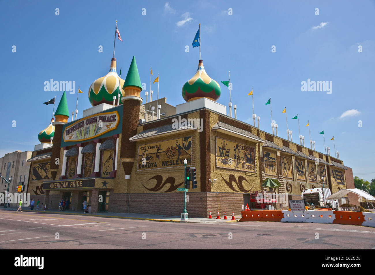 The Corn Palace Mitchell bienvenue en South Dakota SD images photos photographie vente pour sur alamy horizontal aux USA US haute résolution Banque D'Images