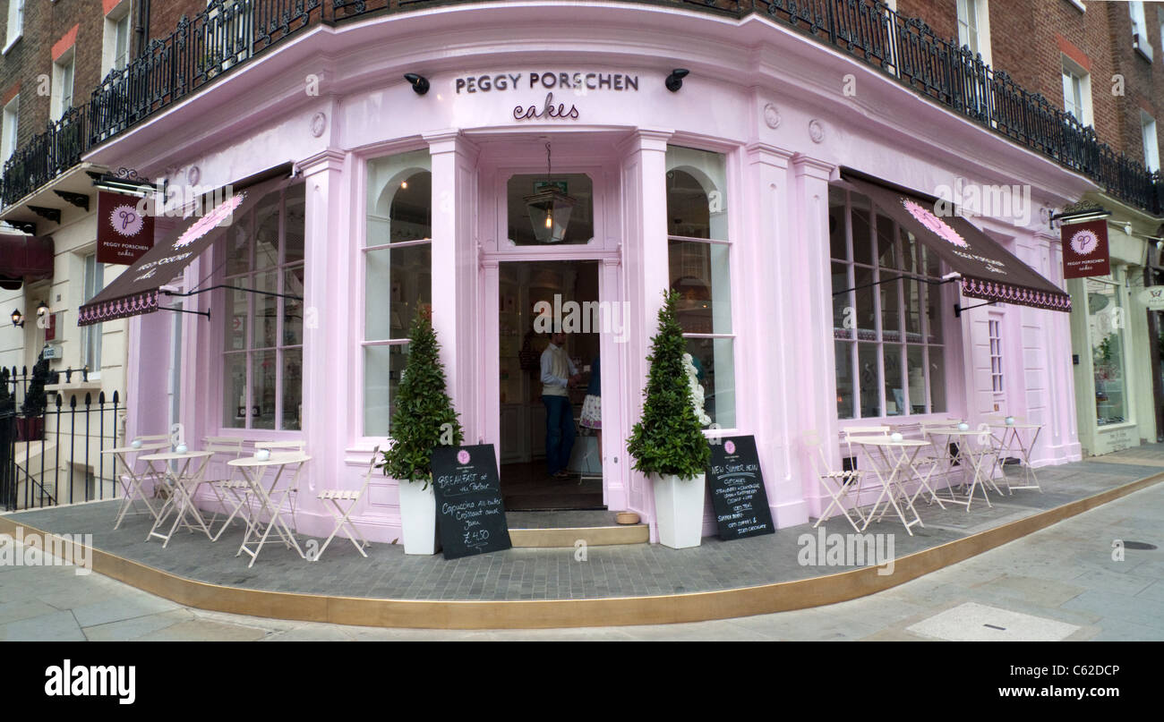Peggy Porschen Gâteaux, rose cake shop sur Ebury Street dans Belgravia ...