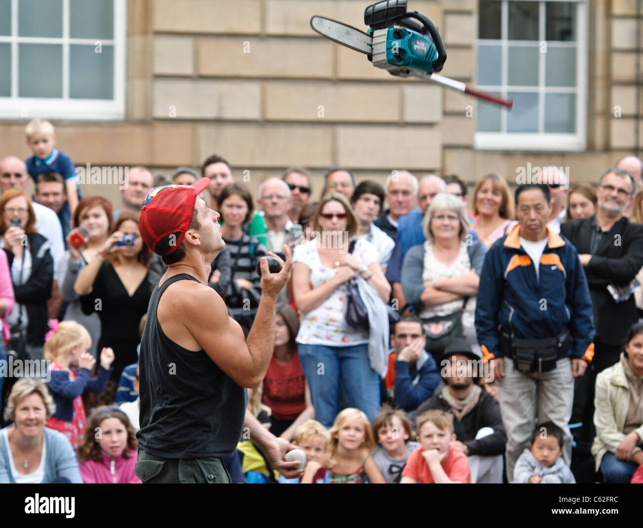 Les artistes interprètes ou exécutants à la High Street à Édimbourg pendant le Festival Fringe 2011 Banque D'Images