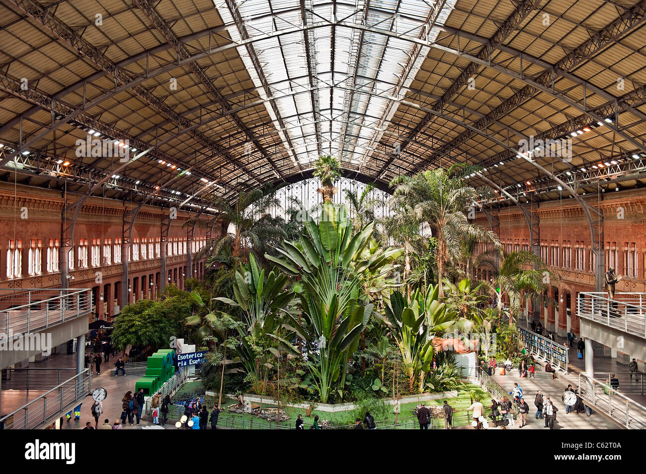 La gare d'Atocha Renfe, Madrid, Espagne Banque D'Images