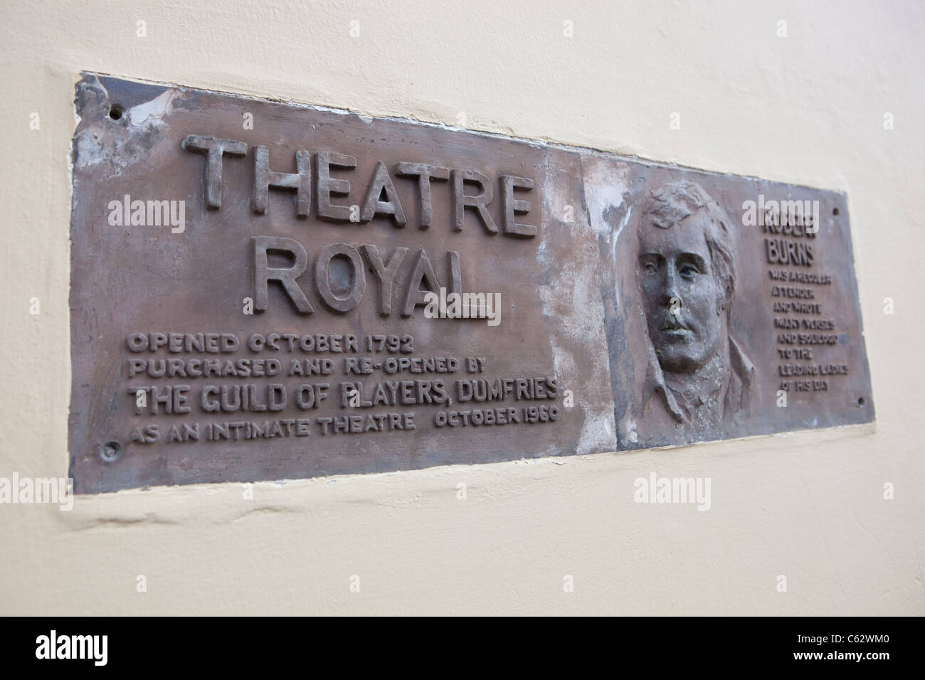 Theatre Royal à Dumfries est le plus ancien théâtre depuis 1792 en Ecosse UK Banque D'Images