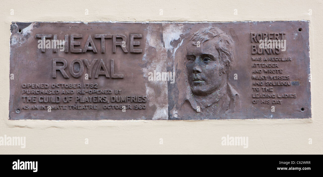 Theatre Royal à Dumfries est le plus ancien théâtre depuis 1792 en Ecosse UK Banque D'Images