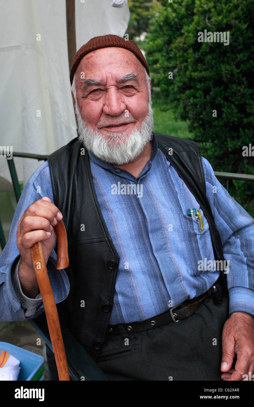 La Turquie, Konya, vieil homme, portrait, Banque D'Images