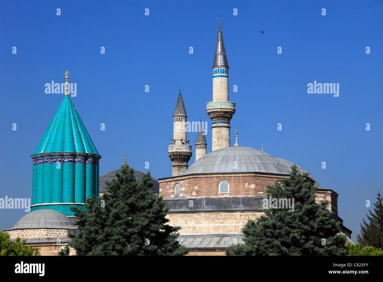 La Turquie, Konya, musée de Mevlana Celaleddin Rumi,,, soufi, mystique, tombe, Banque D'Images