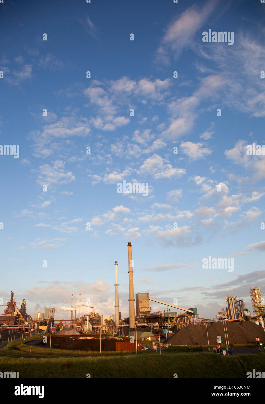 L'industrie lourde à l'usine d'acier Banque D'Images