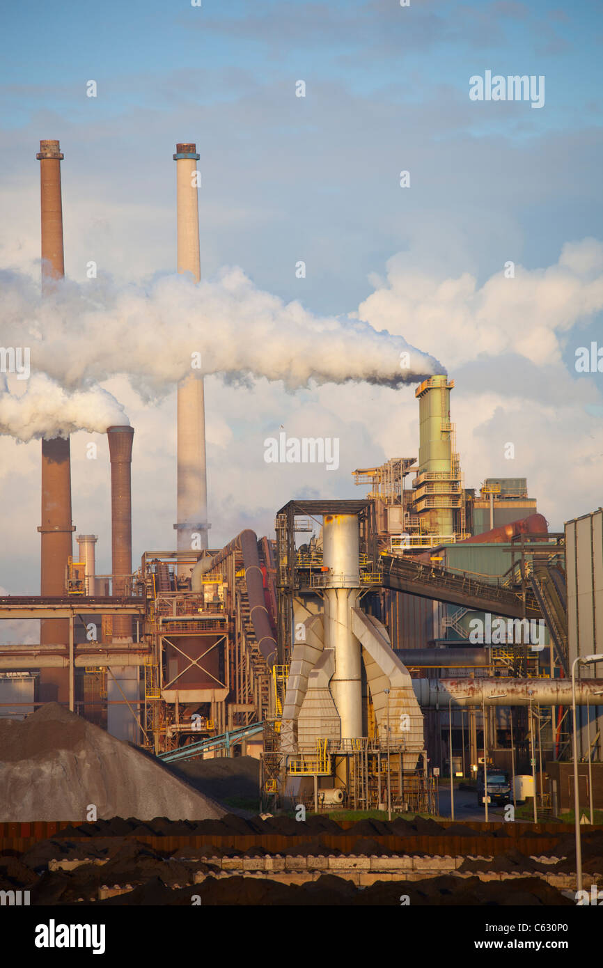 L'industrie lourde à l'usine d'acier Banque D'Images