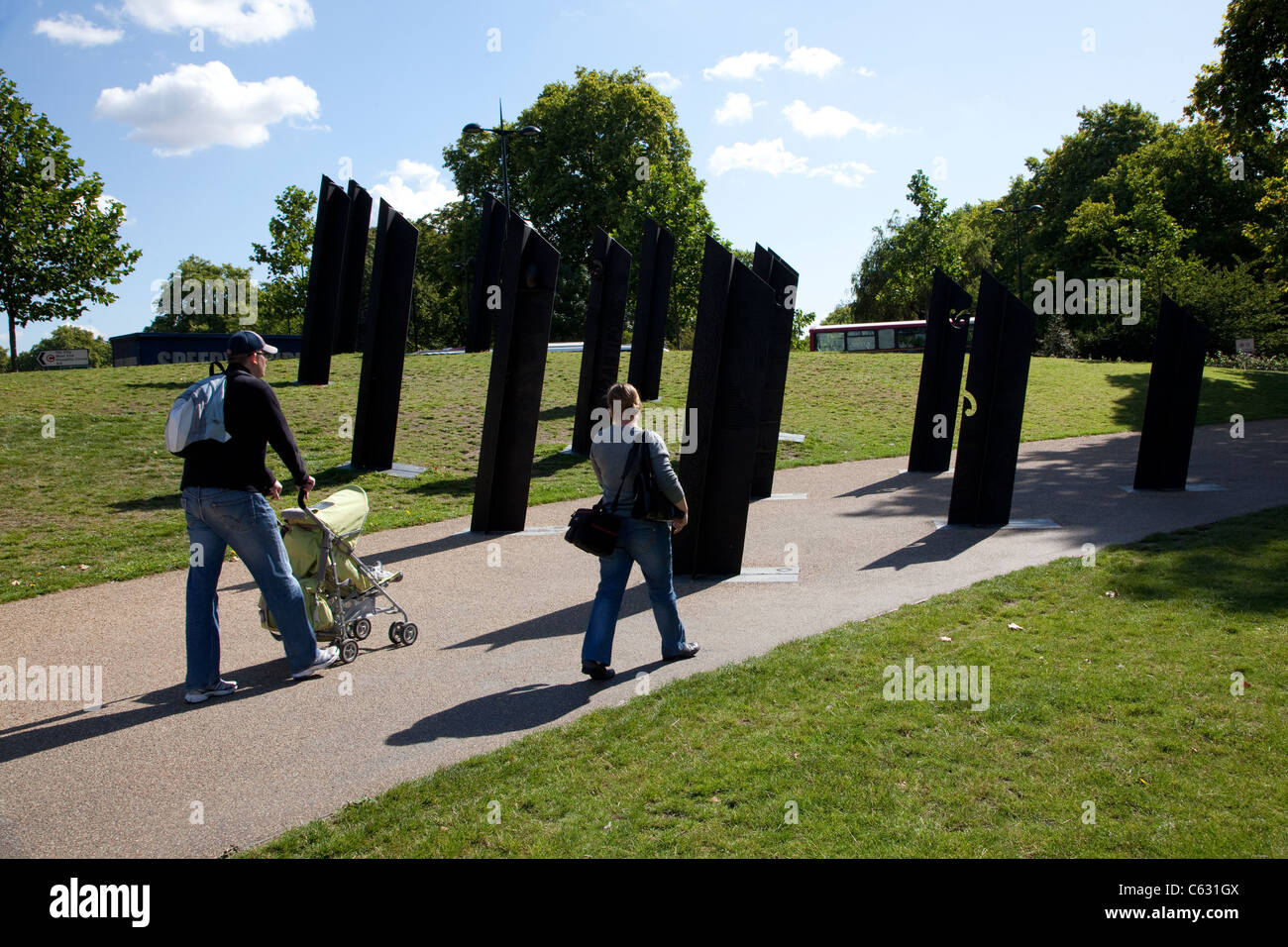 UK-New Zealand memorial, Hyde Park, London Banque D'Images