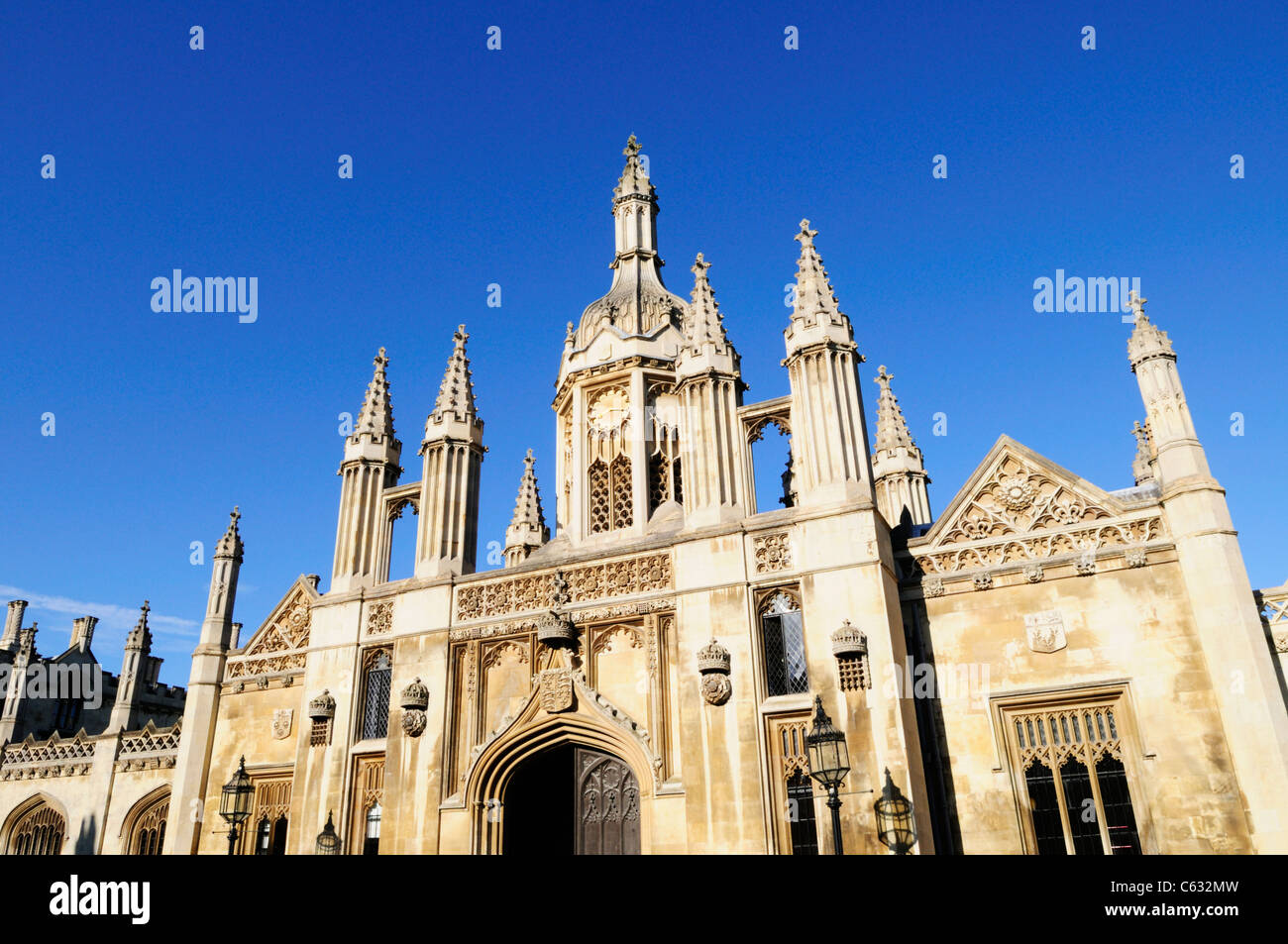 King's College Gatehouse, Cambridge, Angleterre, Royaume-Uni Banque D'Images