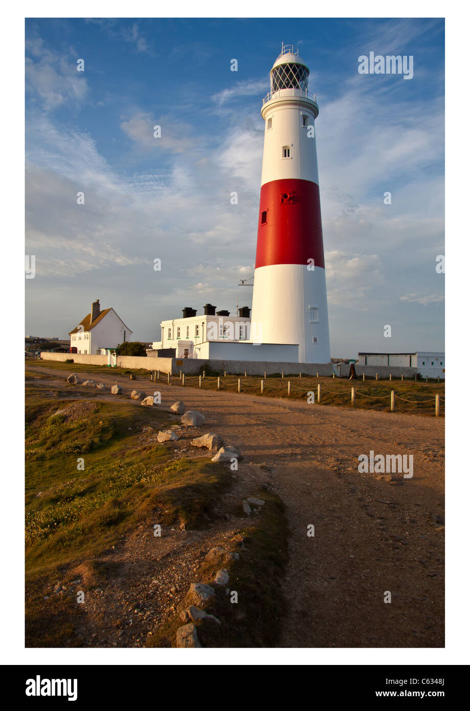Photographie de Portland Bill Lighthouse au Royaume-Uni. Banque D'Images