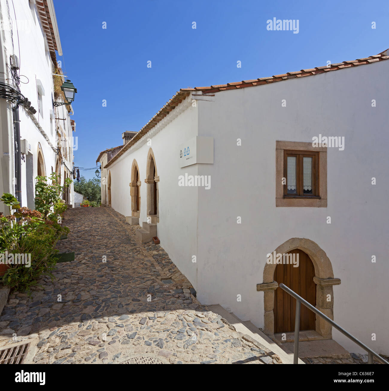 Synagogue sépharade médiévale (13e / 14e siècle) dans la région de Castelo de Vide, district de Portalegre, Alto Alentejo, Portugal. Banque D'Images