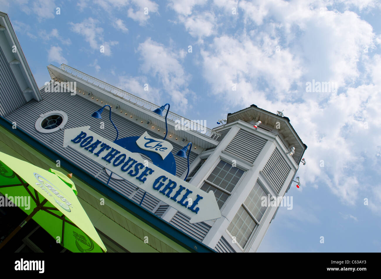 Le Boathouse Grill - Put-In-Bay en Ohio Banque D'Images