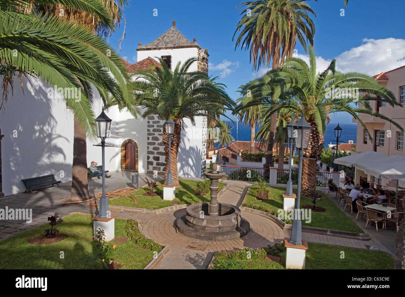 Eglise San Anres à San Andres, la Palma, îles Canaries, Espagne, Europe Banque D'Images
