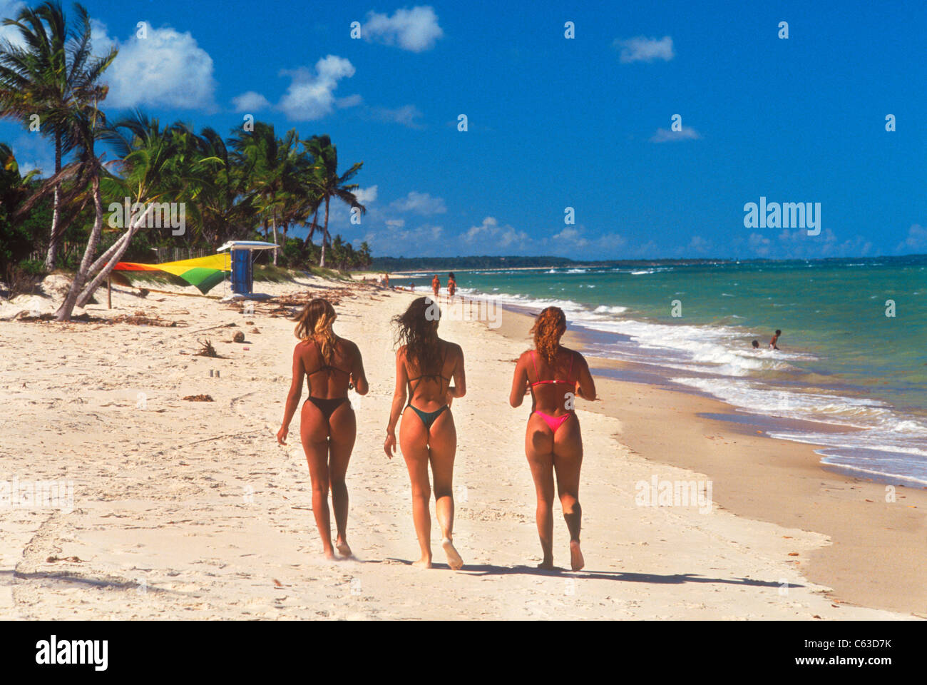 Salvador da Bahia sur l'océan Atlantique a 50 km du Brésil's top resorts, organes, bikinis et plages Banque D'Images