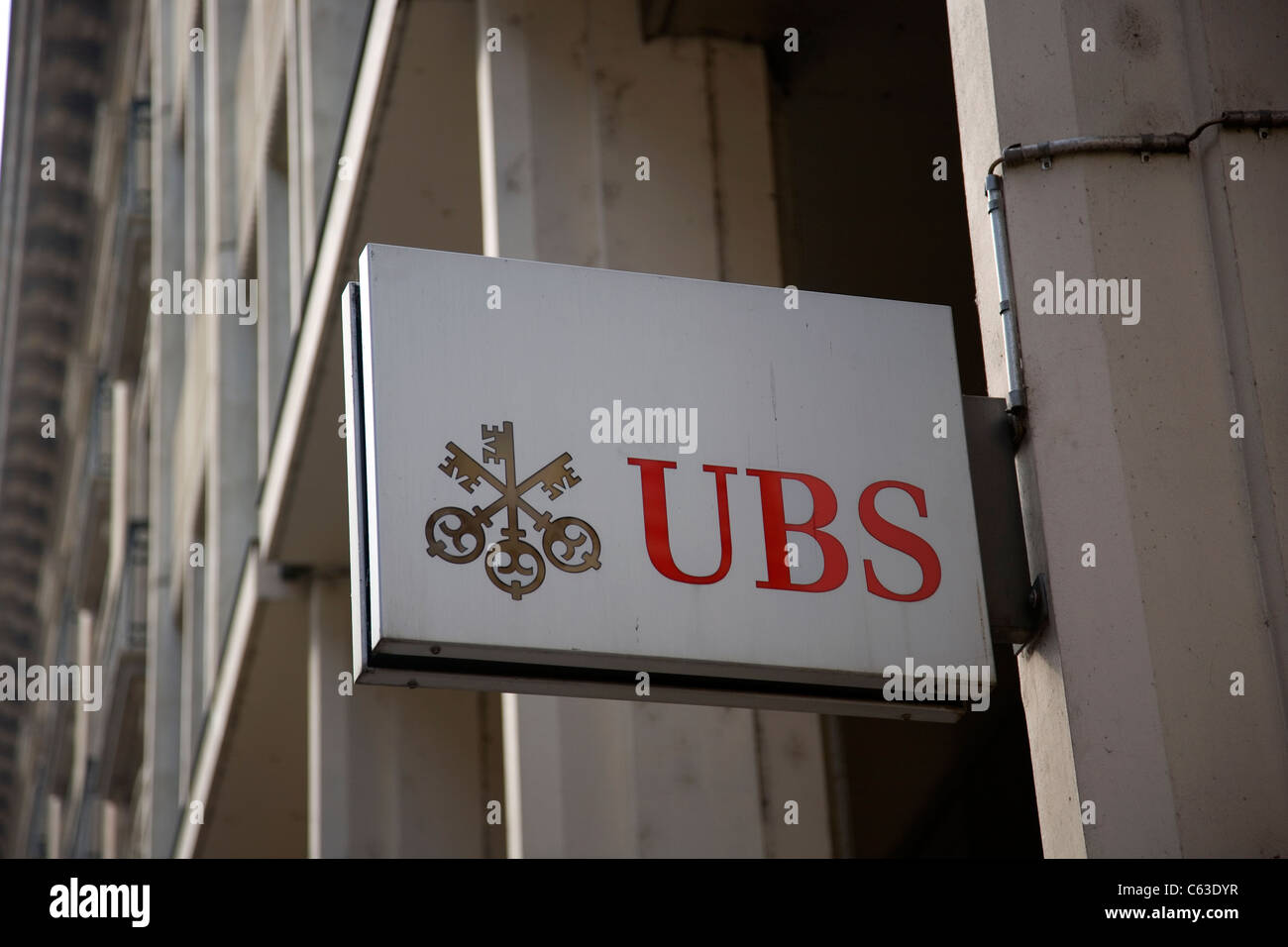 Ubs bank sign in geneva Banque de photographies et d’images à haute