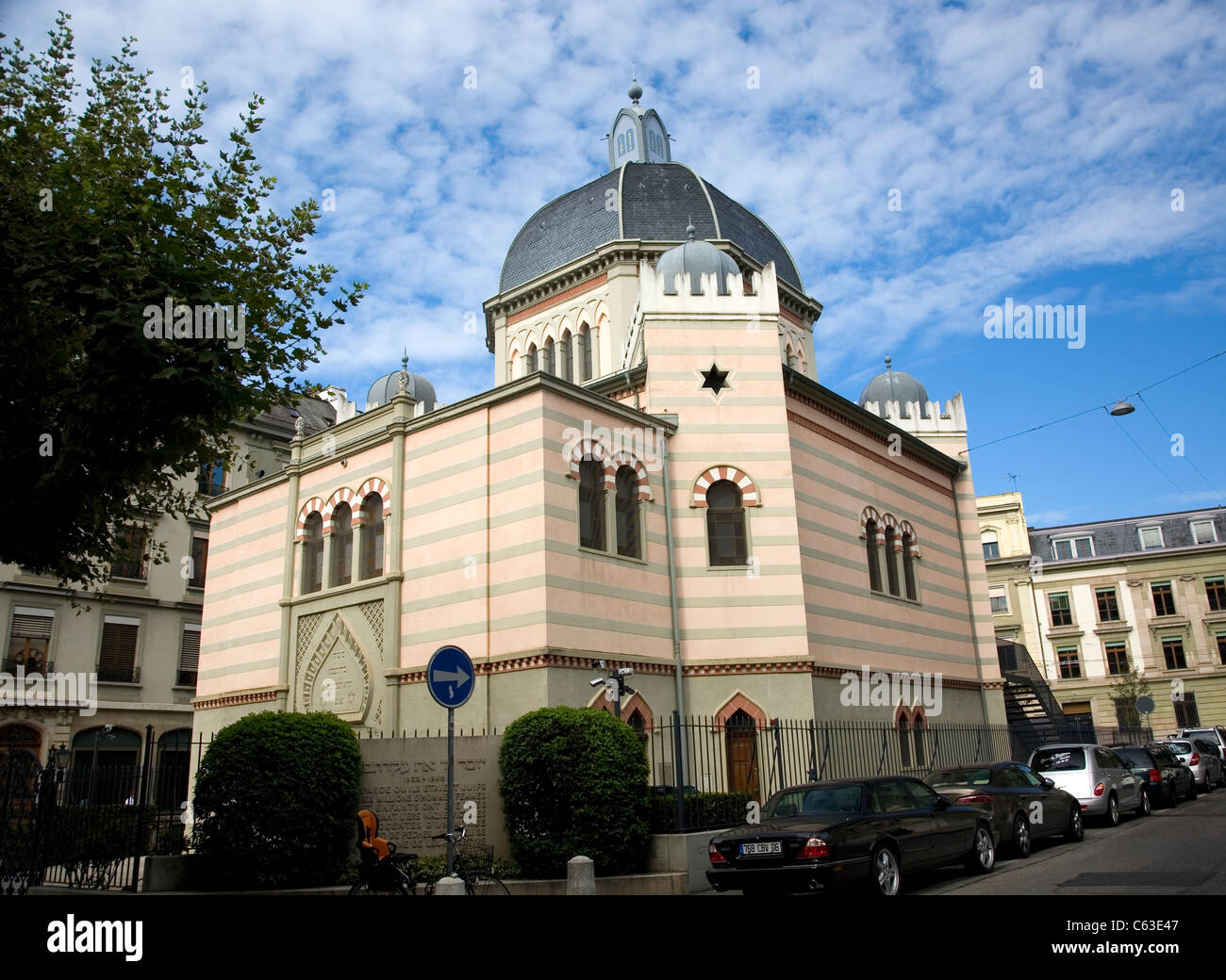 La Grande Synagogue de Genève Banque D'Images